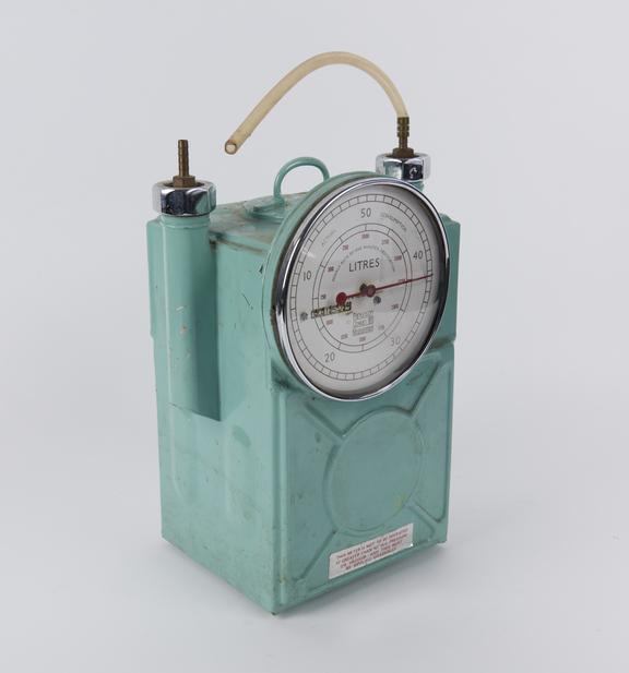 Gas meter , as used in air sampling