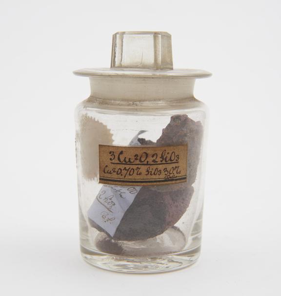 Result of heating silica with cuprous oxide in the proportion