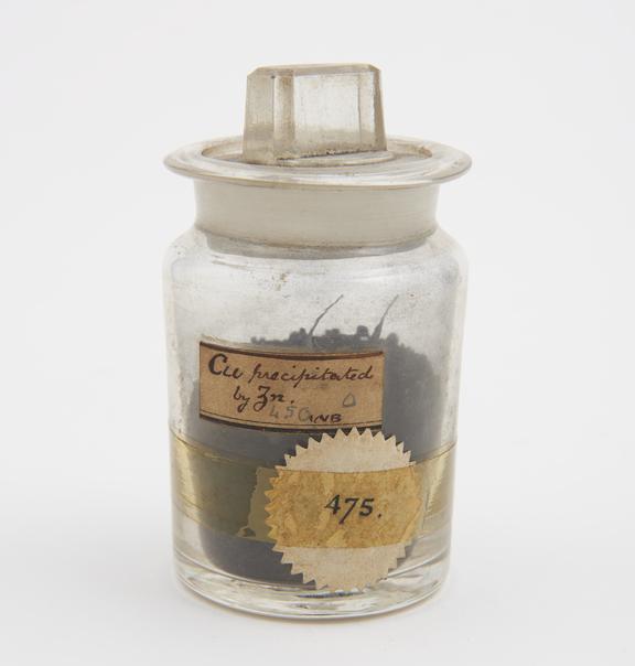 Copper precipitated by zinc