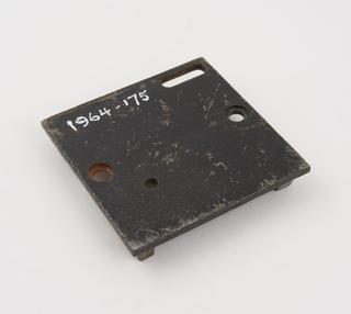 Metal plate for latch and chain from Clock Tower