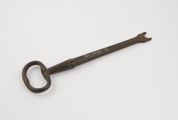 Fourteen specimens of ancient iron keys for locks