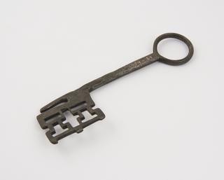 Key, wrought-iron, old French
