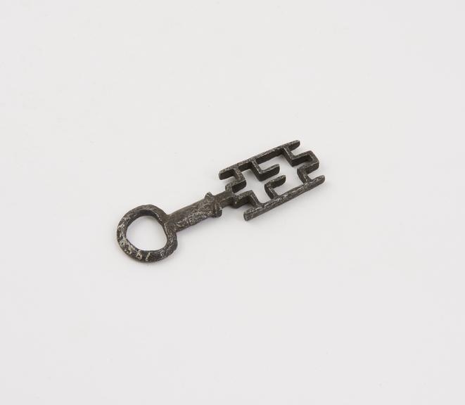 Key, German, late 15th Century, iron, with flattened neck