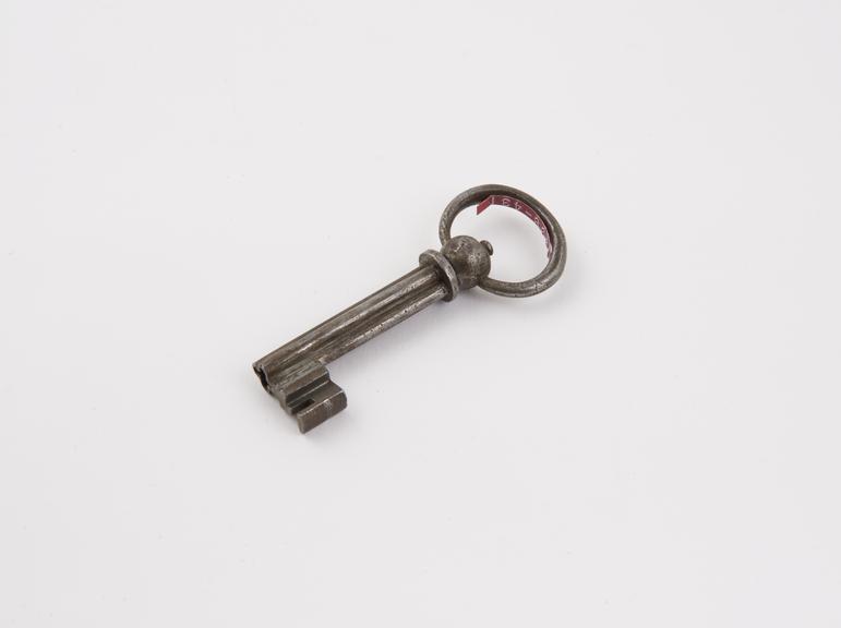 Key for large iron padlock