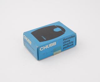 Close shackle padlock, AVA lock, 1971.