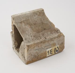 Hollow brick with glazed face