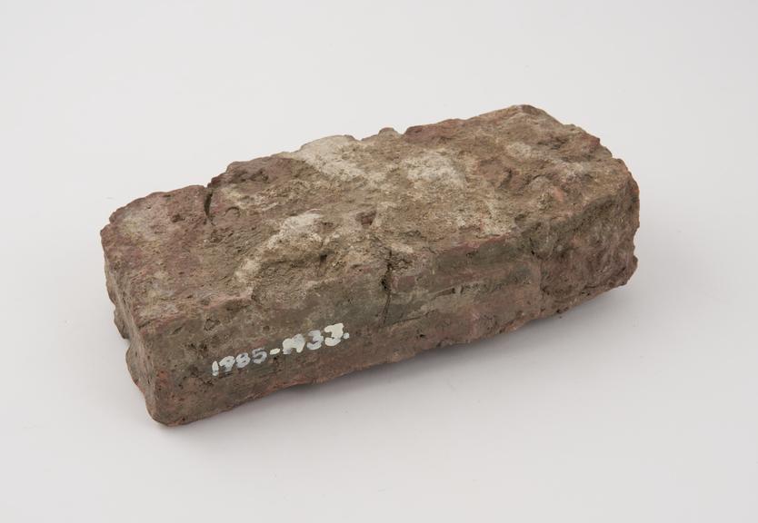 16th century statute brick from waste ground in Kings Lynn