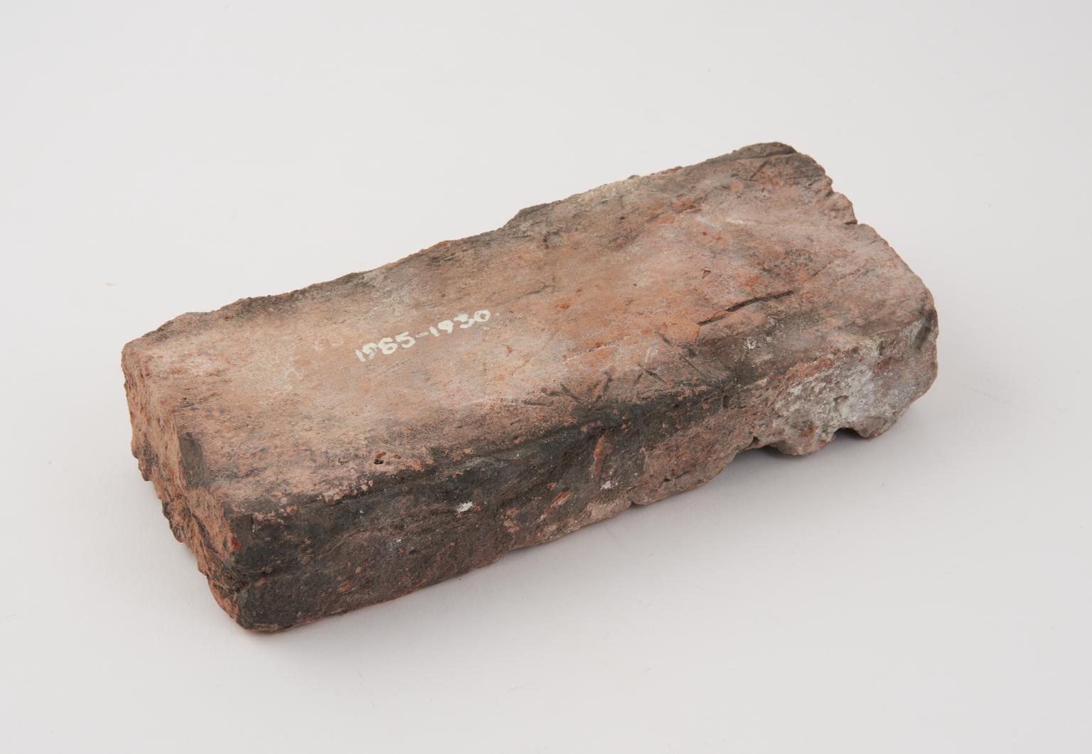 First Date Brick Early brick from 22 Nigate Street | Science Museum Group Collection