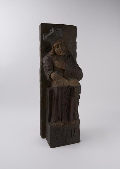 Wooden figure of Saint Ian, possibly French, 1750-1850