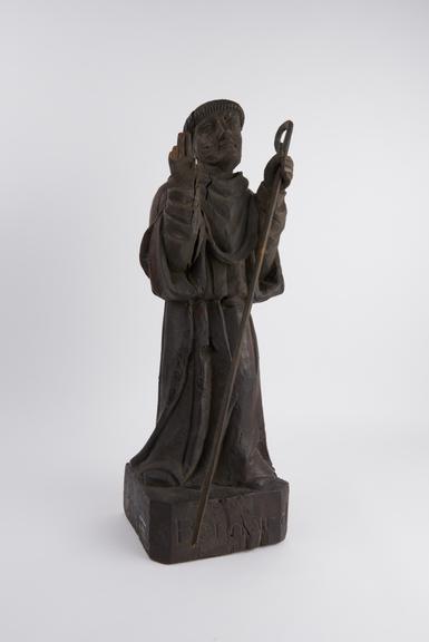 Wooden figure of Saint Bernard