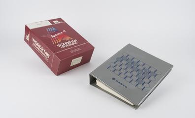 Wordstar professional software and documentation in a Sanyo branded folder