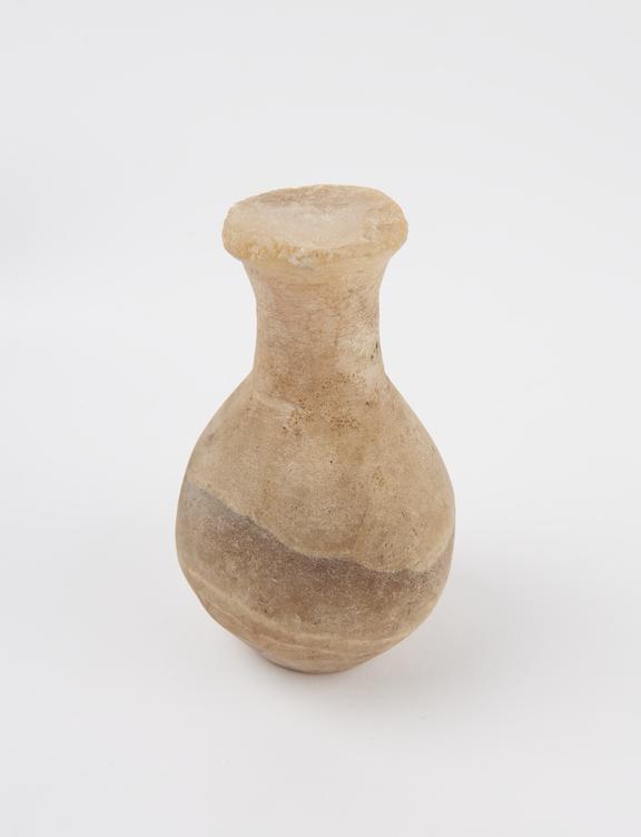 Marble funerary vase, Egyptian, 2000BC to 400AD