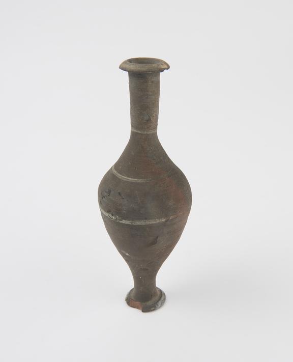 Tear shaped oil flask, earthenware