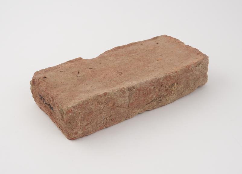 Brick from the construction of an early 14th century culvert