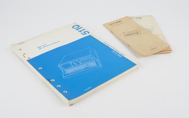 Box of documentation for IBM computer system