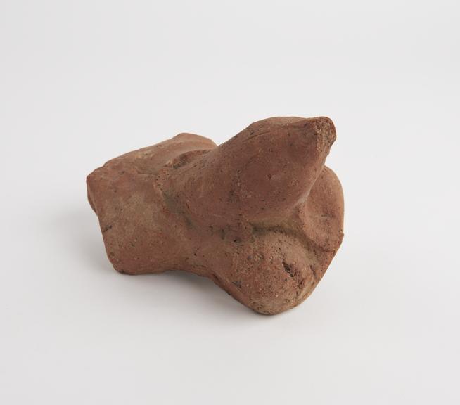 Votive diseased glans penis(?), terracotta, Roman, 200BC-200AD