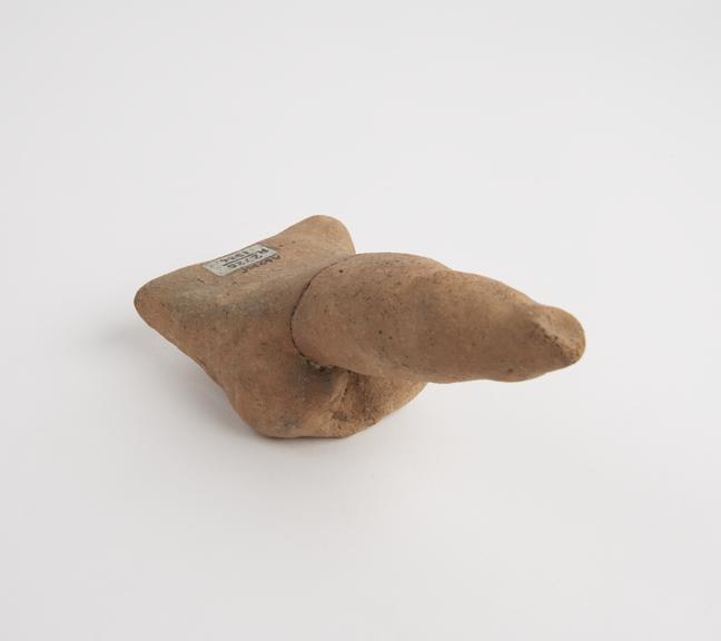 Votive male genitalia, terracotta, solid, probably Roman