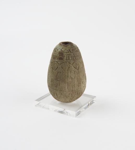 Egg shaped earthenware