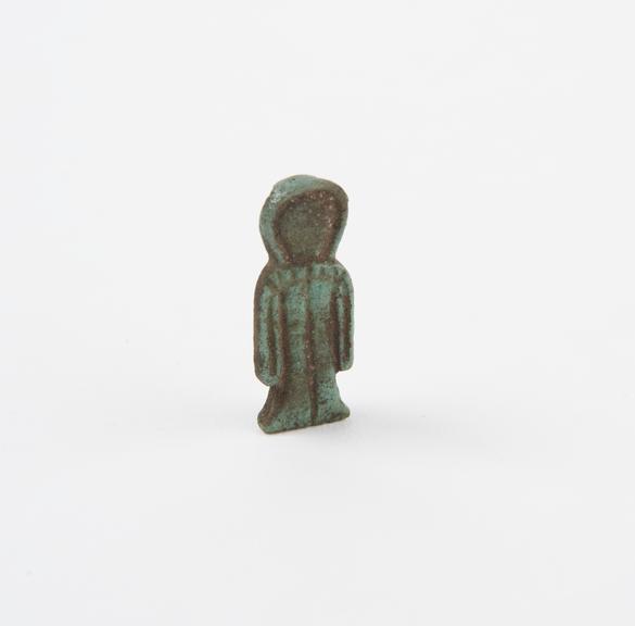 Green faience pendant amulet, Roman or Egyptian