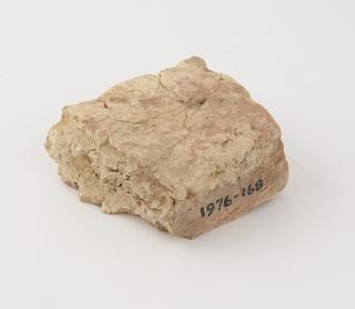 Flemish brick used in the base of a 14th century oven