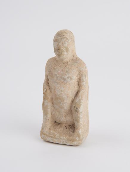 Unglazed pottery phallic figure