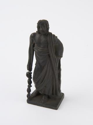 Bronze statuette of Aesculapius, 1851-1910