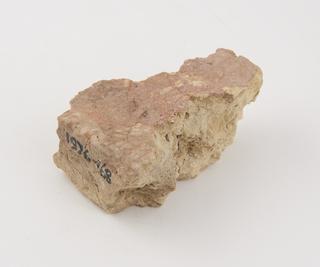 Flemish brick used in the base of a 14th century oven