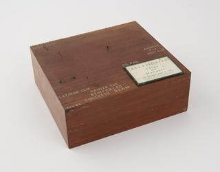 Polished wooden base for clips and hangers