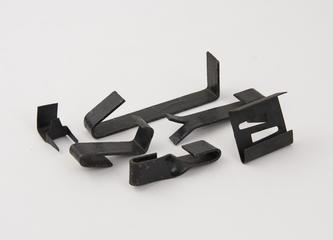 Six specimens of clips and hangers.