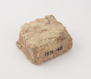 Flemish brick used in the base of a 14th century oven