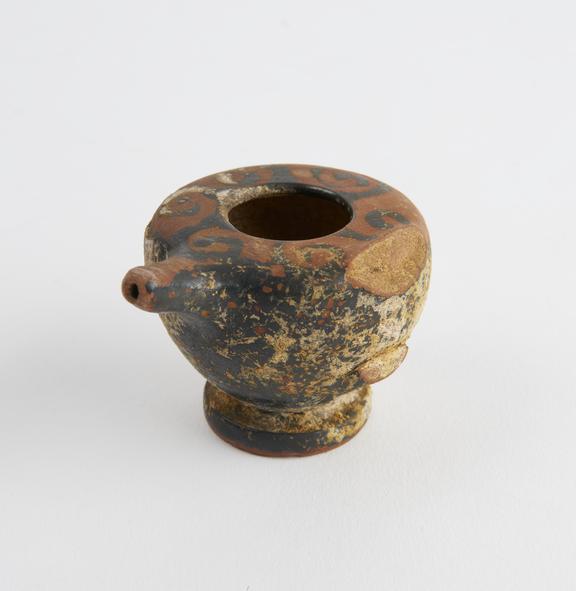 Earthenware feeding bottle or lamp filler, Greek