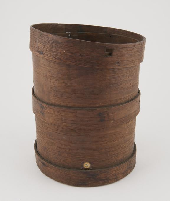 19th century wooden one gallon dry  measure