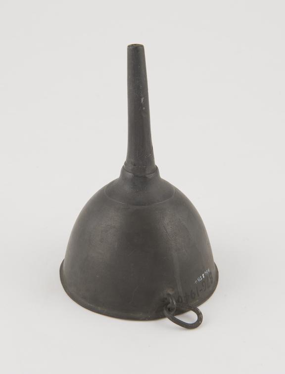 Pewter funnel, with small loop on side