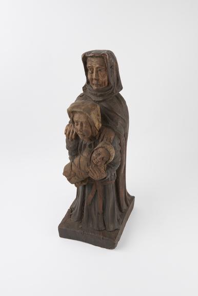 Wooden statue of Saint Anne with Virgin and Child (statue)