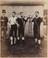 Men posed with their bicycles. Alexandra Palace