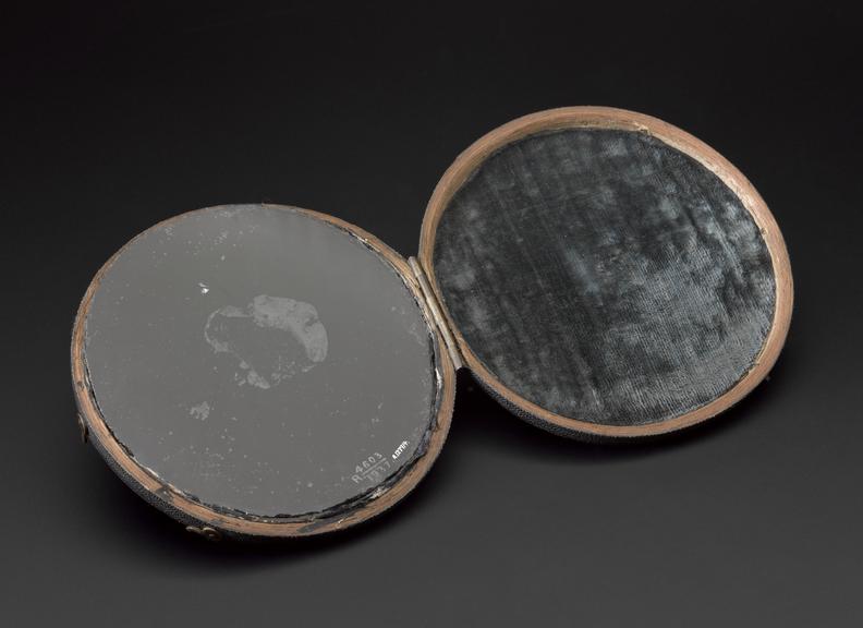 Claude Lorrain mirror in shark skin case