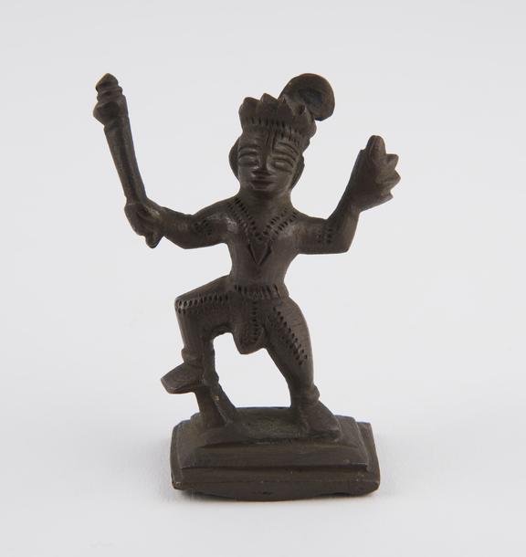 Statue of Hanuman, bronze. South India, 1801-1900