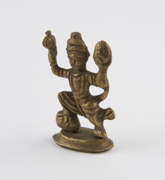 Statue of monkey Hanuman, brass, India, 1801-1900