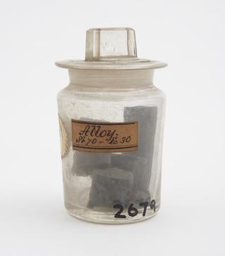 Alloy of iron and antimony