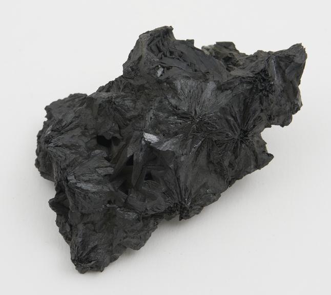 Crystallised ore-furnace slag, showing spherulitic arrangement