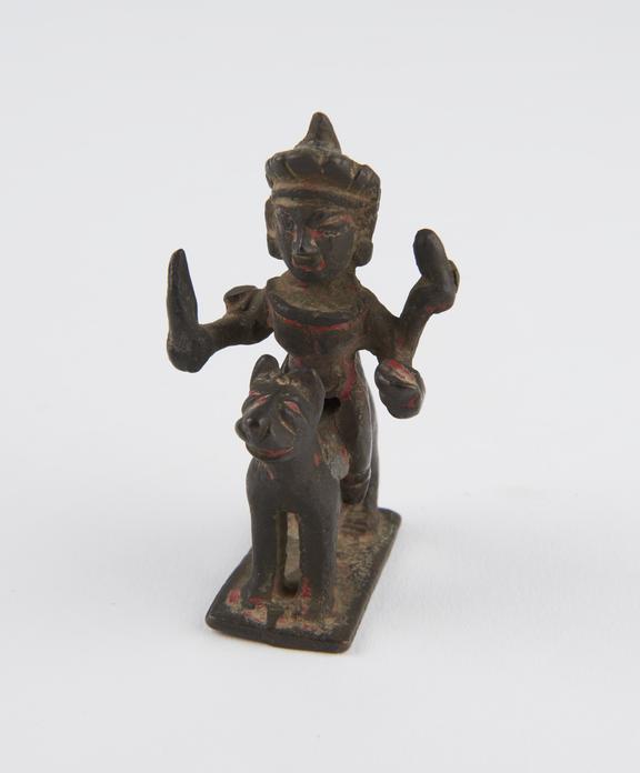 Hindu bronze figurine, perhaps of Bhairava