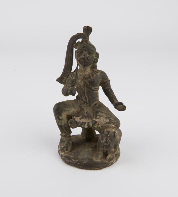 Statue of Siva as half man, half woman, bronze, Indian