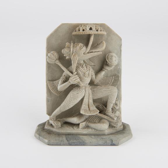 Plaque of the avatar of Vishnu, stone, East India, 1801-1900