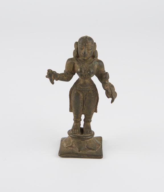 Brass figurines of the Hindu deity Parvati(?), Indian, 1801-1900