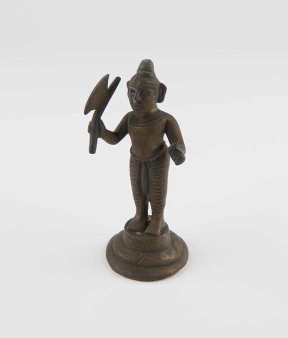 Statue of Rama, brass, Indian, 1801-1900