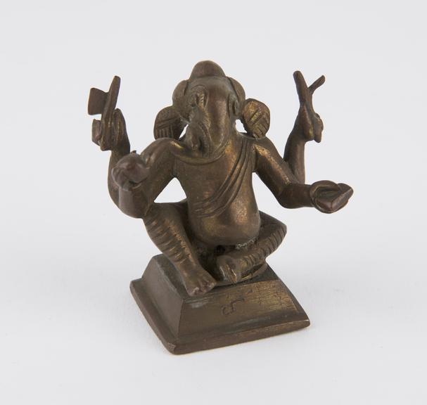 Statue of Ganesh, bronze, India, 1801-1900