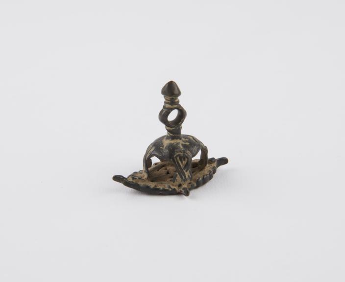 Bronze sectarian body stamp, used by devotees of Vishnu, Indian