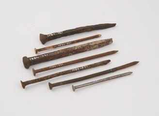 Collection of nails used in building