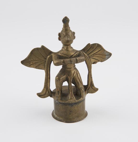 Brass figure of Garuda, vehicle of the hindu god Vishnu, Indian