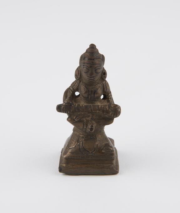 Brass figure of the hindu goddess Annapurna, Indian, 1801-1900